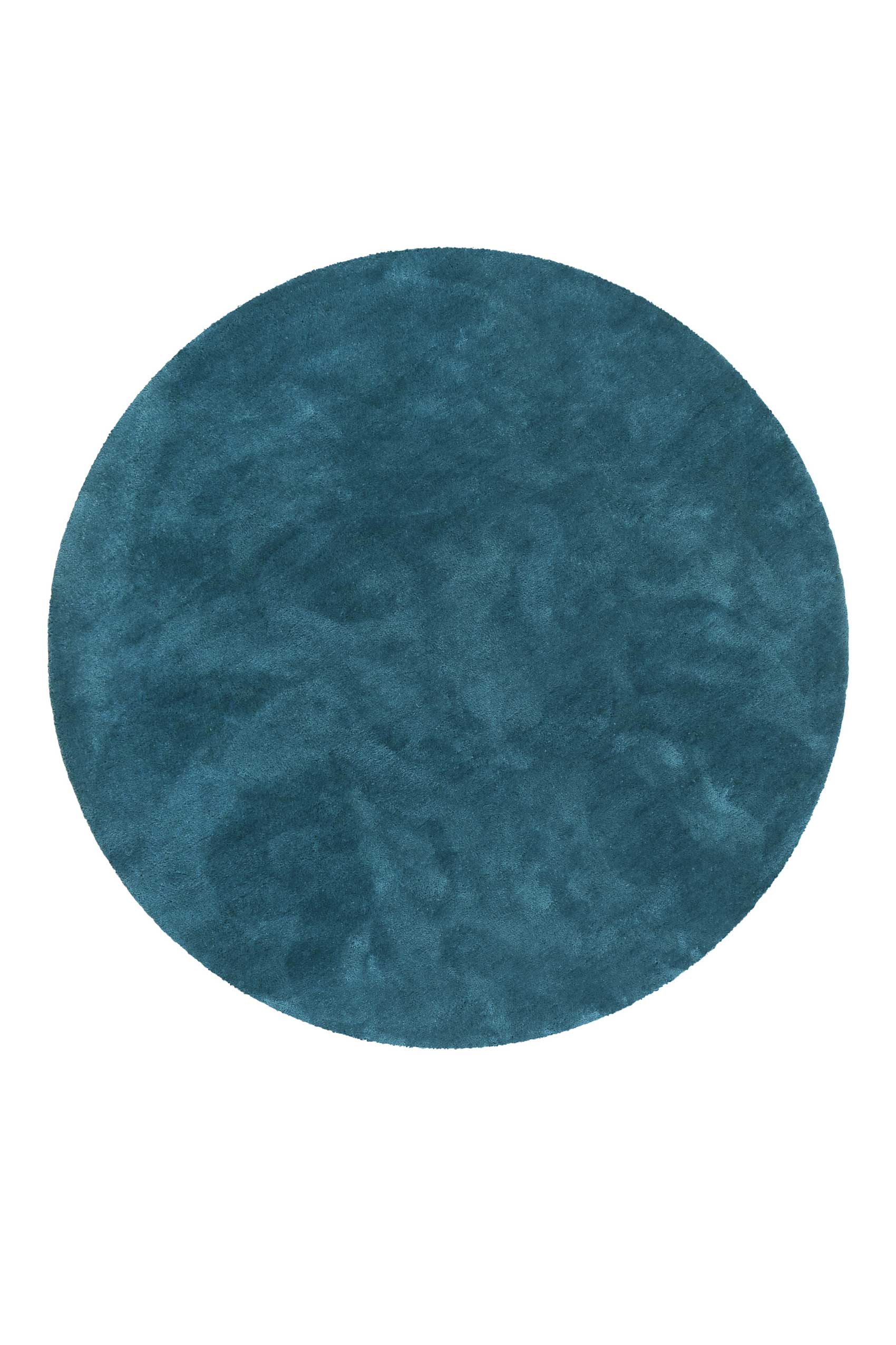 Esprit Teppich Rund Petrol Hochflor "Relaxx"