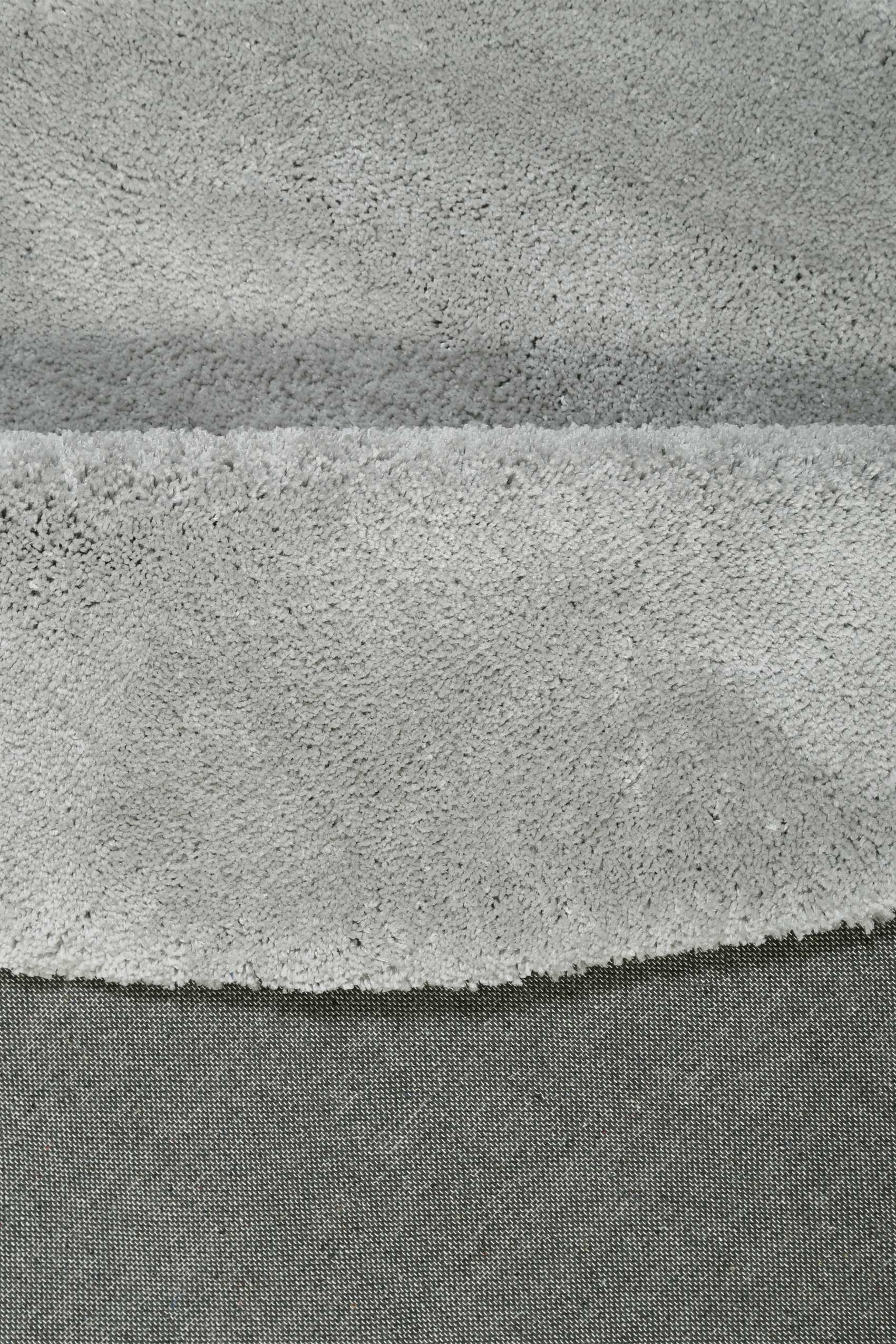 Esprit Teppich Rund Hellgrau Hochflor "Relaxx"