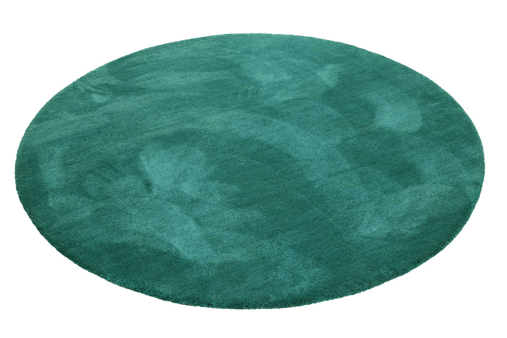 Esprit Teppich Rund Smaragdgrün Hochflor "Relaxx"