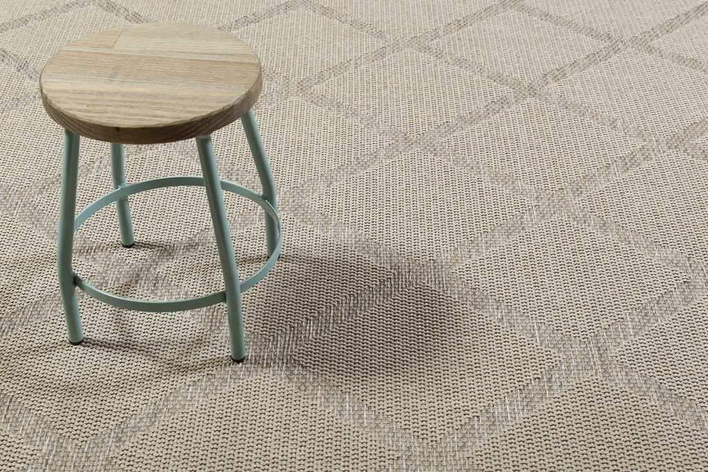 Esprit Teppich In & Outdoor Beige Grau "Rhomb"