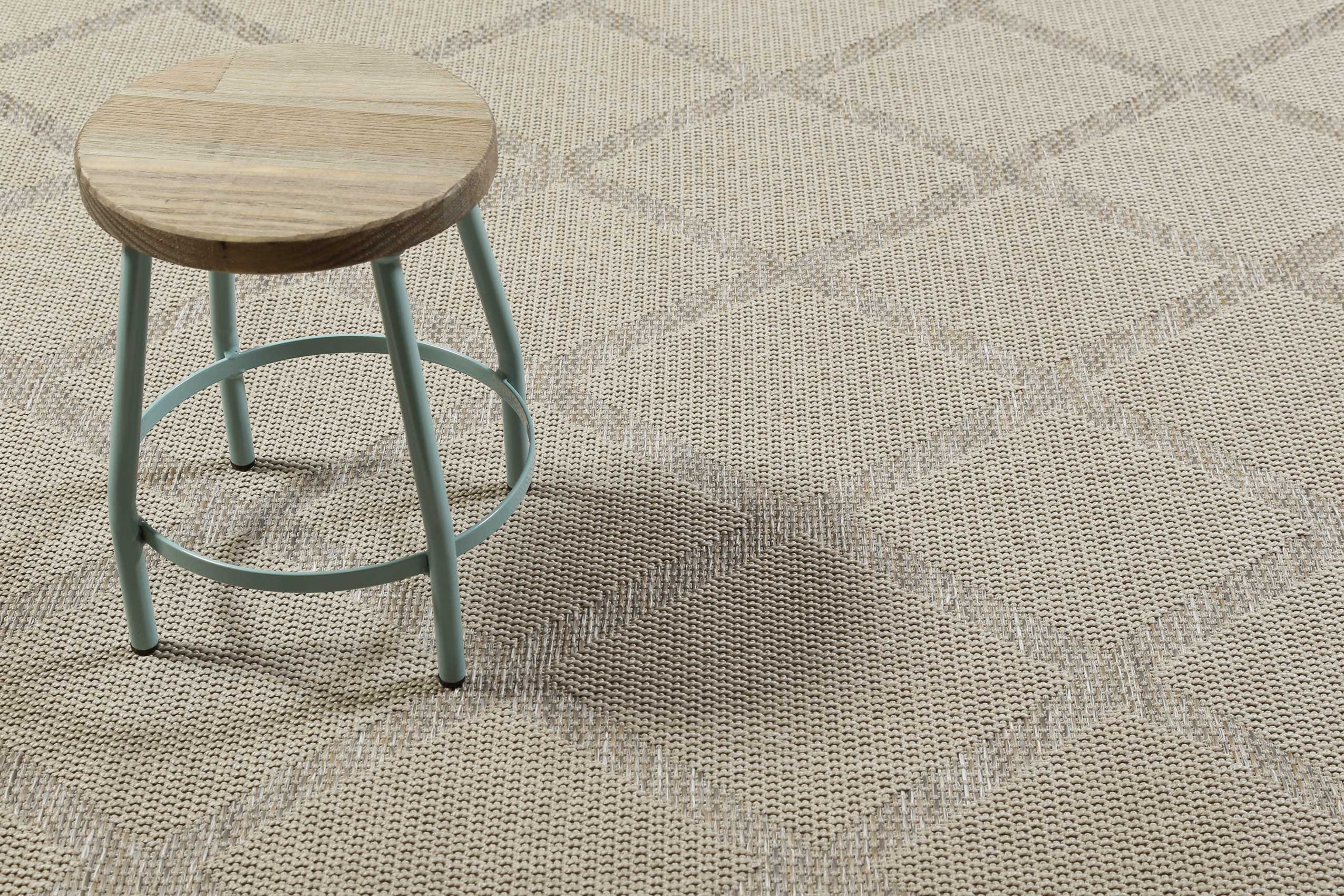 Esprit Teppich In & Outdoor Beige Grau "Rhomb"