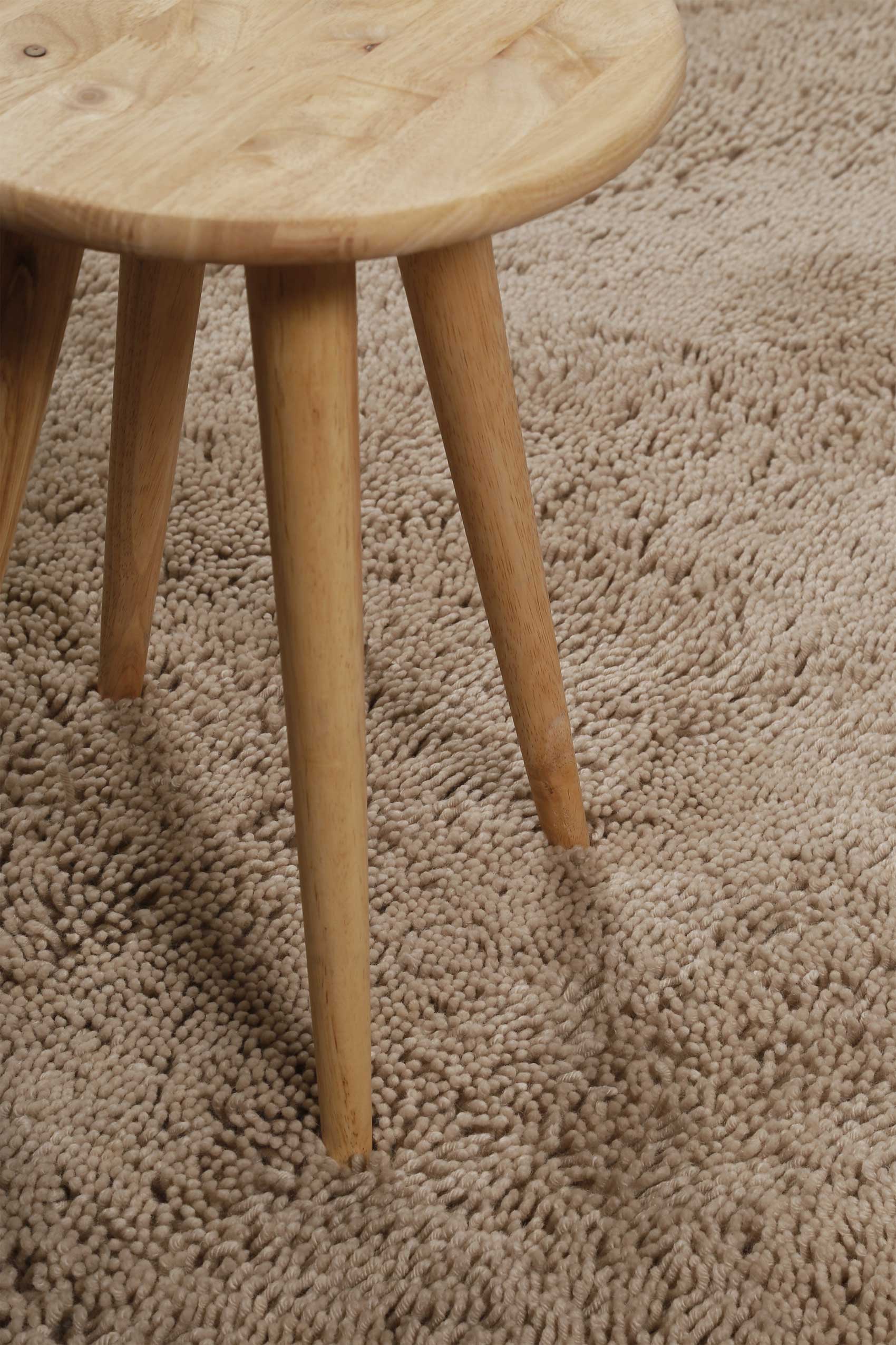 Esprit Wollteppich Shaggy Sand Beige Hochflor "Seattle Shag"