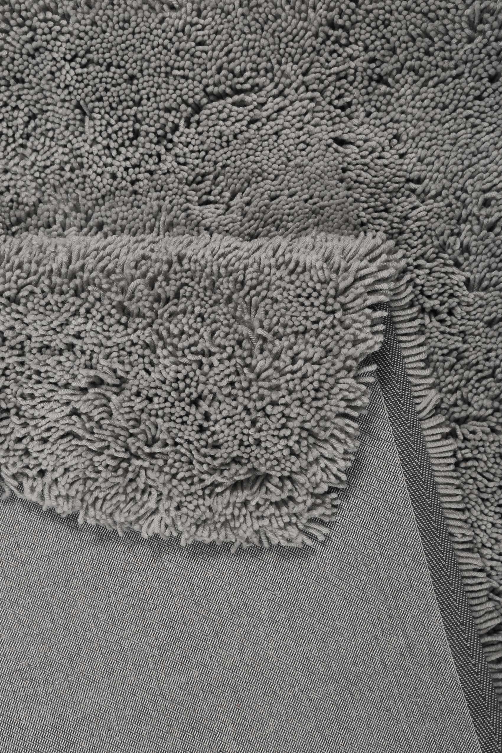 Esprit Wollteppich Shaggy Hellgrau Hochflor "Seattle Shag"