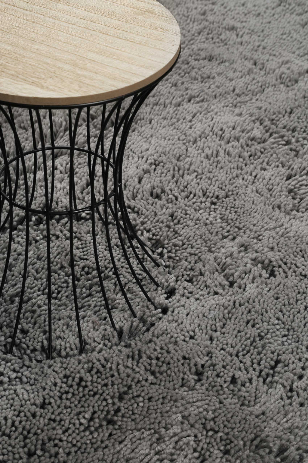Esprit Wollteppich Shaggy Hellgrau Hochflor "Seattle Shag"