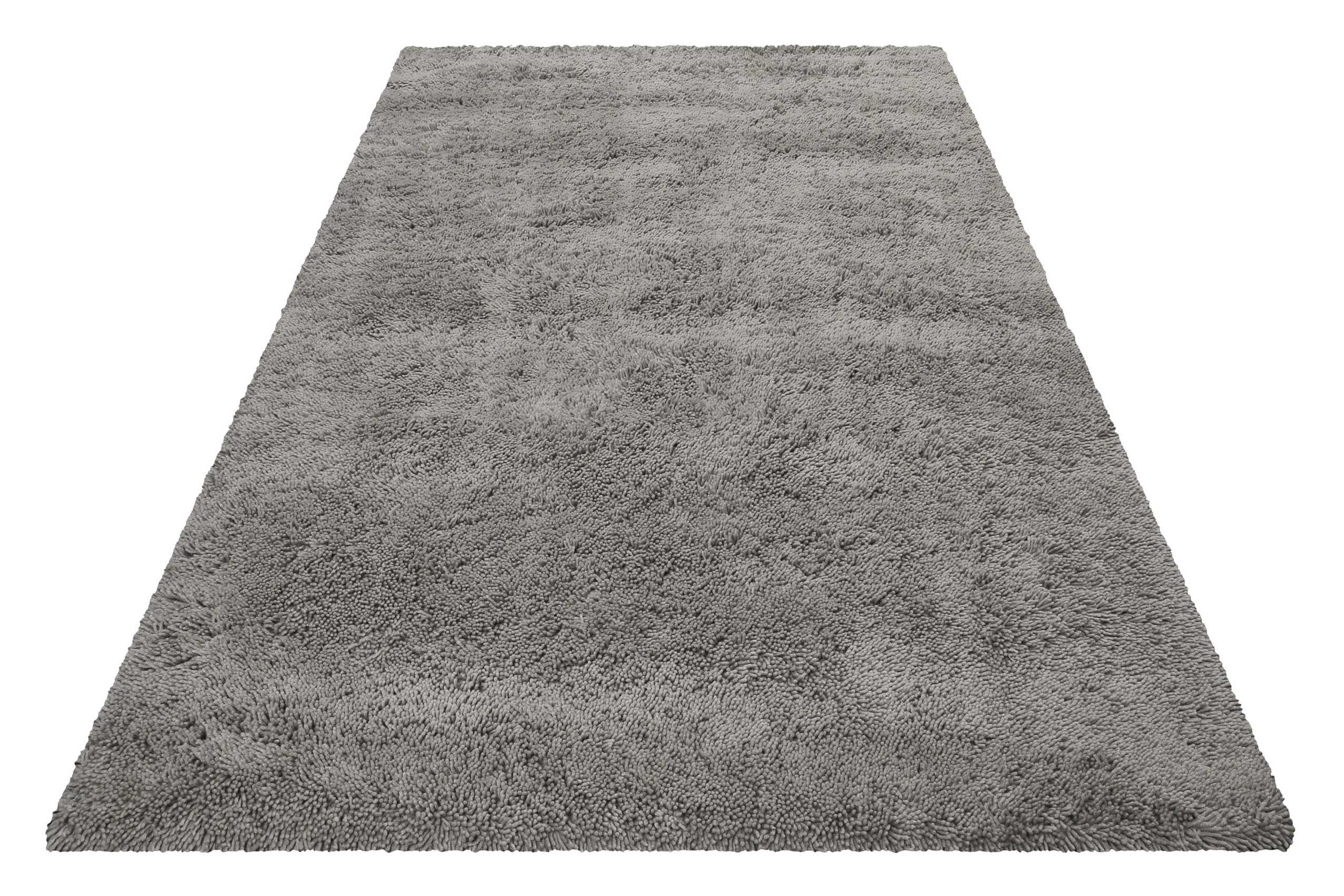 Esprit Wollteppich Shaggy Hellgrau Hochflor "Seattle Shag"