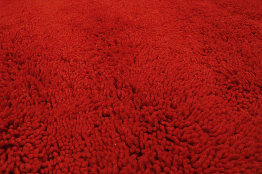 Esprit Wollteppich Shaggy Rot Hochflor "Seattle Shag"