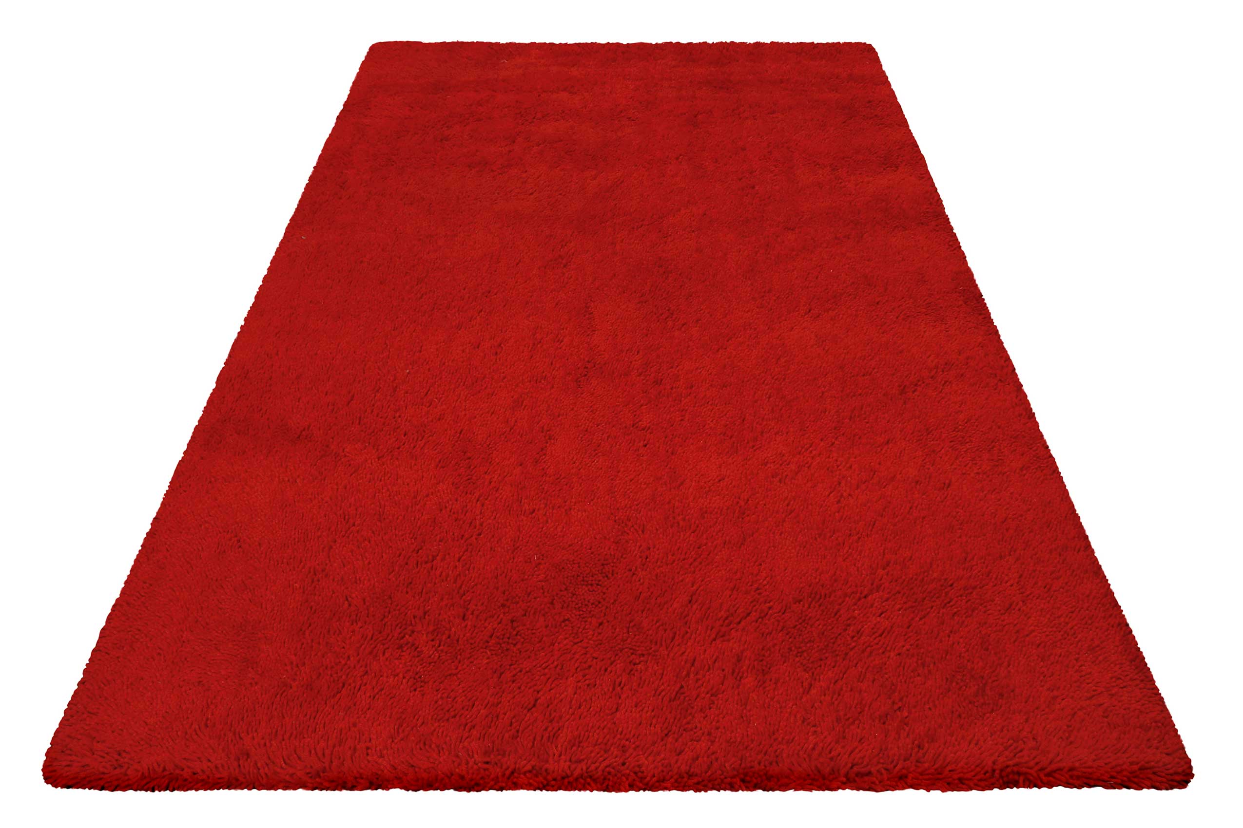 Esprit Wollteppich Shaggy Rot Hochflor "Seattle Shag"