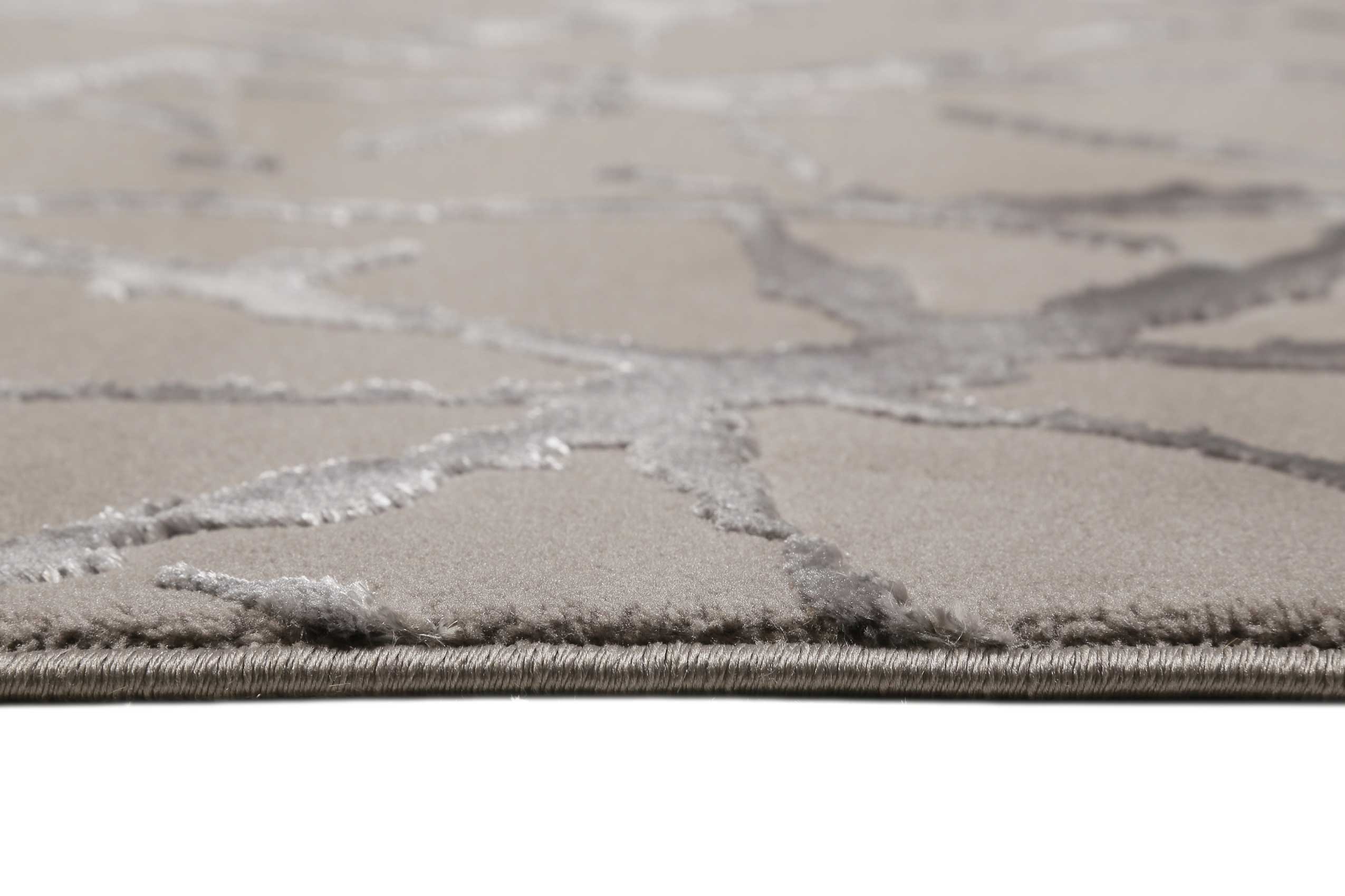 Esprit Teppich Taupe Grau Kurzflor "Solveig"