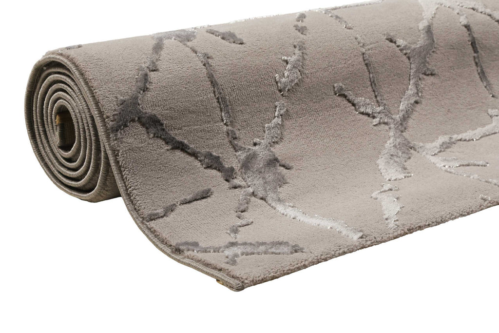 Esprit Teppich Taupe Grau Kurzflor "Solveig"