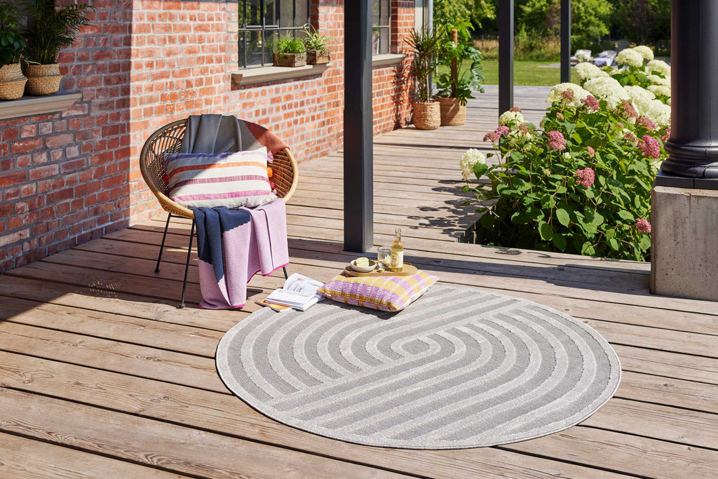 Esprit Teppich In- und Outdoor Grau Silber "Spirit"