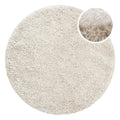 Esprit Teppich Rund Creme Beige weich soft & nachhaltig "Yogi"