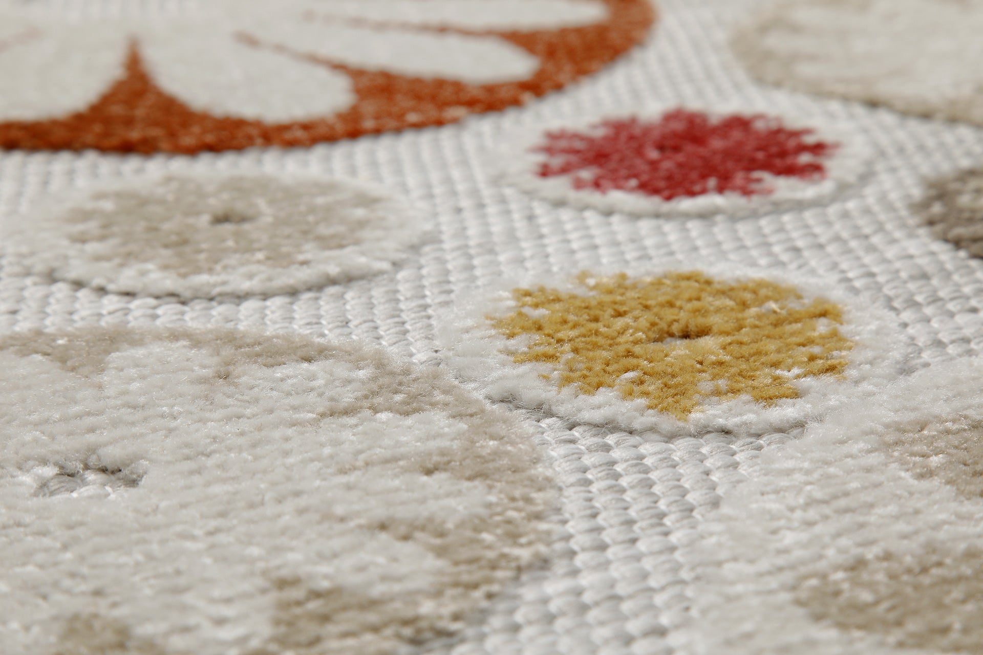 In & Outdoorteppich Beige Bunt "Flowerdrops" WECONhome