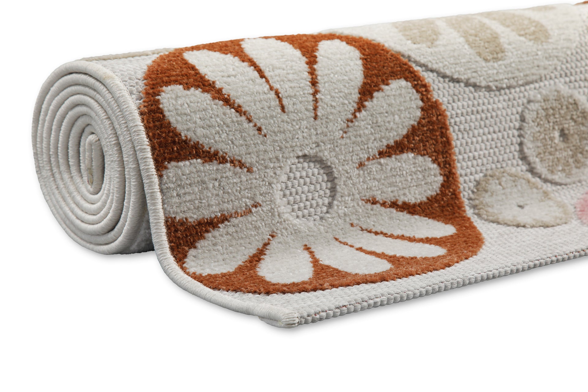 In & Outdoorteppich Beige Bunt "Flowerdrops" WECONhome