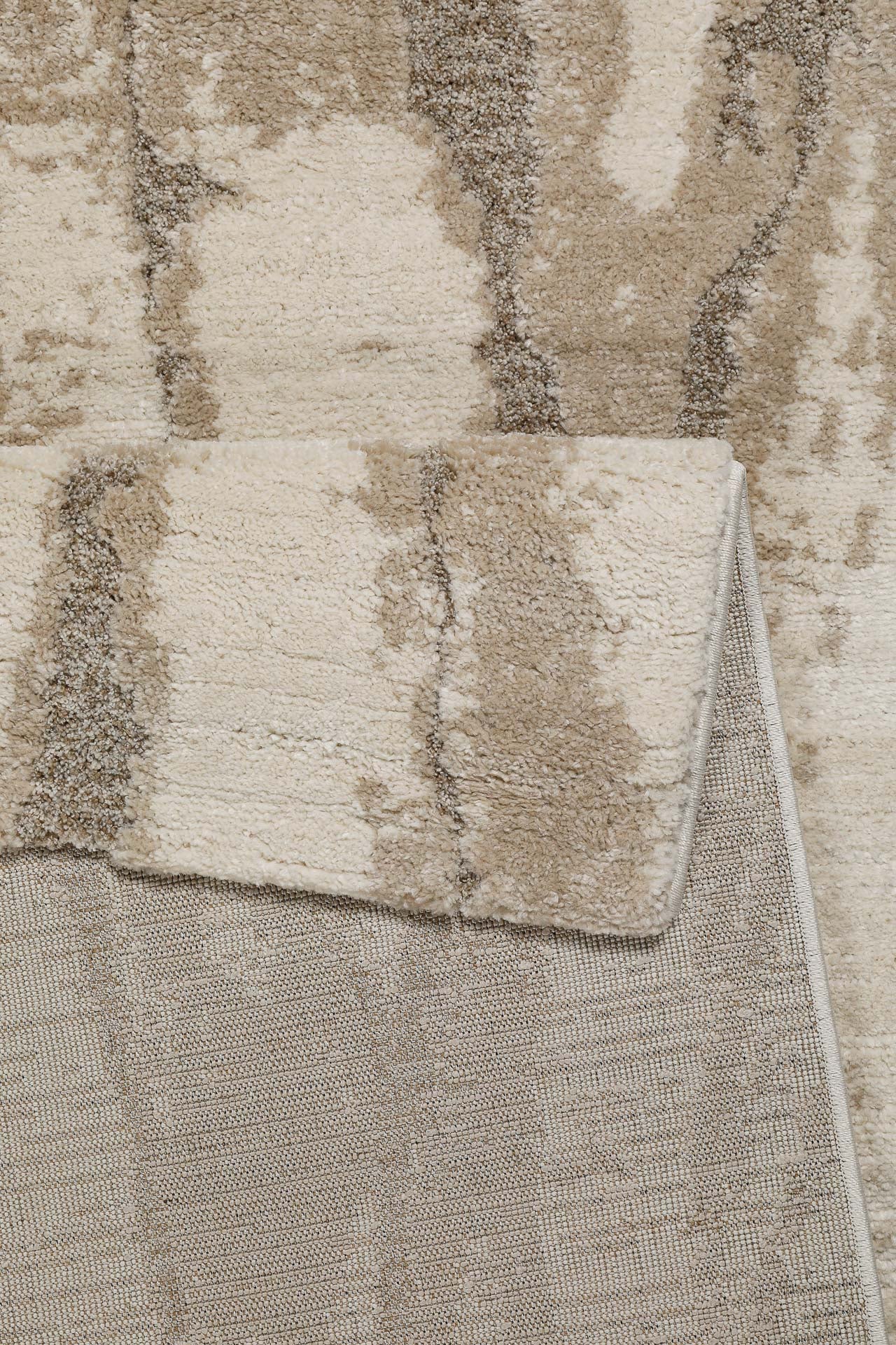 Kurzflor Teppich Creme Beige "Fynn" WECONhome