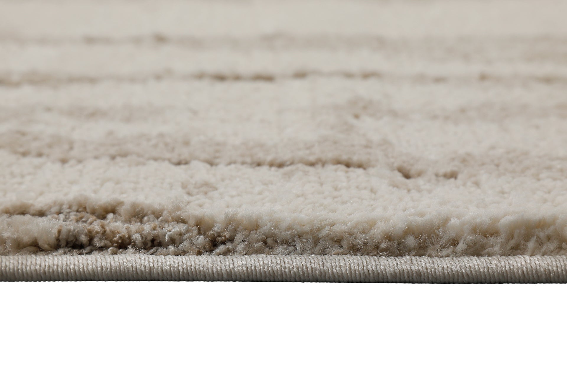 Kurzflor Teppich Creme Beige "Fynn" WECONhome