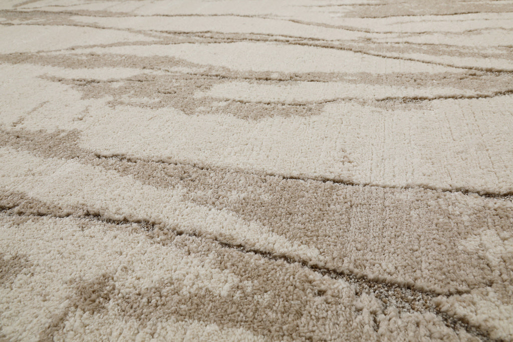 Kurzflor Teppich Creme Beige "Fynn" WECONhome