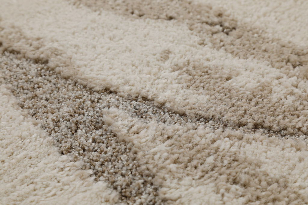 Kurzflor Teppich Creme Beige "Fynn" WECONhome