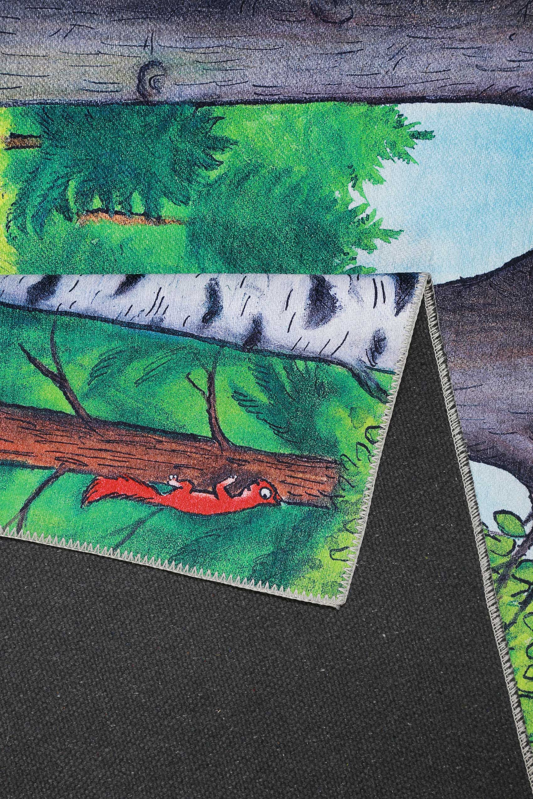 Grüffelo Kinderteppich Bunt Kurzflor "Mouselo"