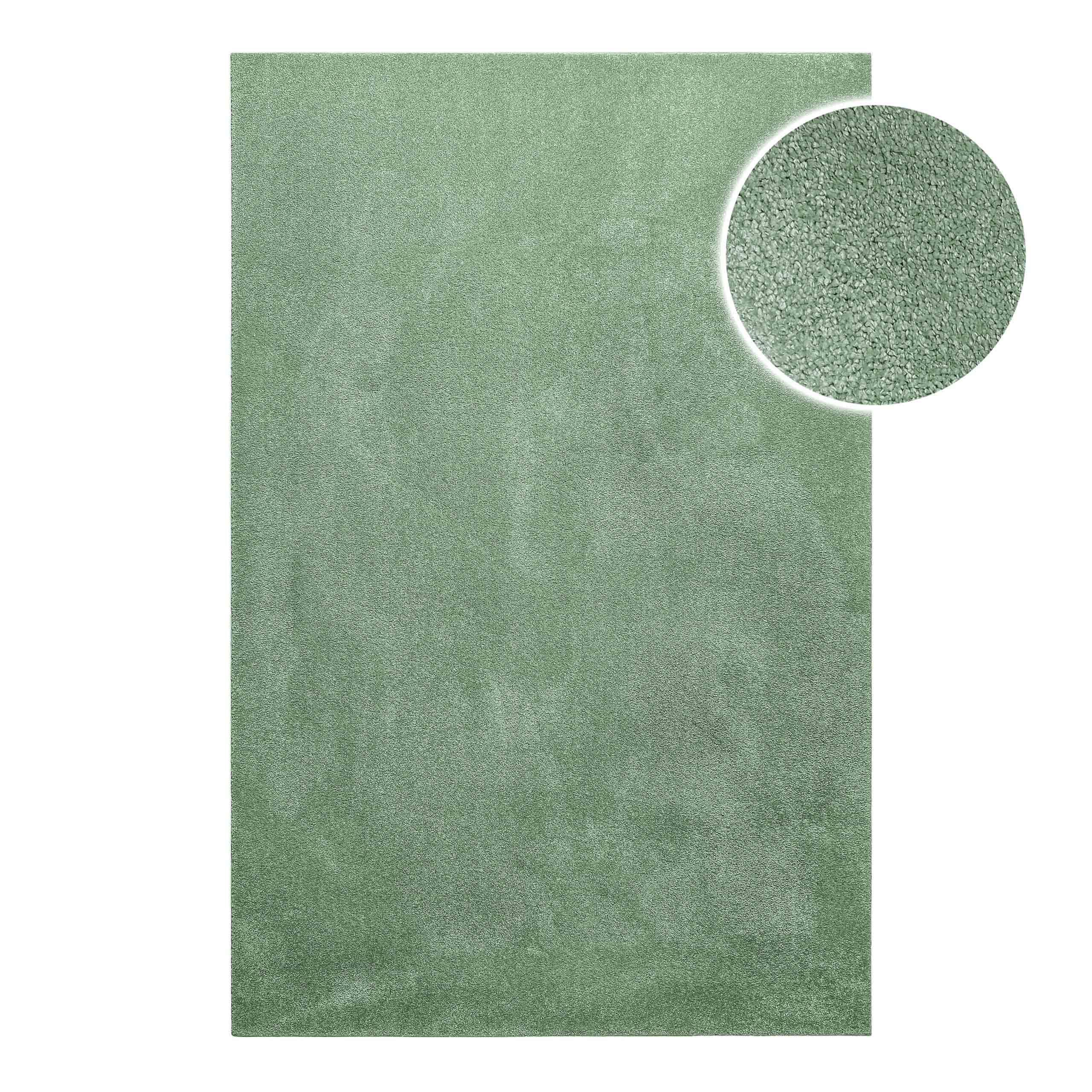 Venice Teppich mint grün Kurzflor rechteckig