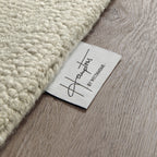 Kurzflor Teppich Rund Creme Weiß aus Schurwolle "Hamptons FORTYTHREE" WECONhome