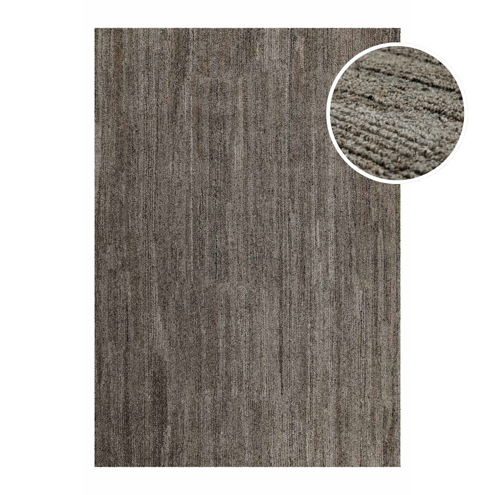 Kurzflor Teppich Grau Braun meliert "Hamptons EIGHTEEN" WECONhome