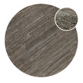 Kurzflor Teppich Rund Grau Braun meliert "Hamptons EIGHTEEN" WECONhome