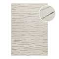 Kurzflor Teppich Creme Weiß aus Schurwolle "Hamptons ELEVEN" WECONhome