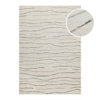 Kurzflor Teppich Creme Weiß aus Schurwolle "Hamptons ELEVEN" WECONhome