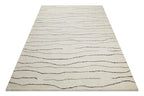 Kurzflor Teppich Creme Weiß aus Schurwolle "Hamptons ELEVEN" WECONhome