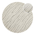 Kurzflor Teppich Rund Creme Weiß aus Schurwolle "Hamptons ELEVEN" WECONhome