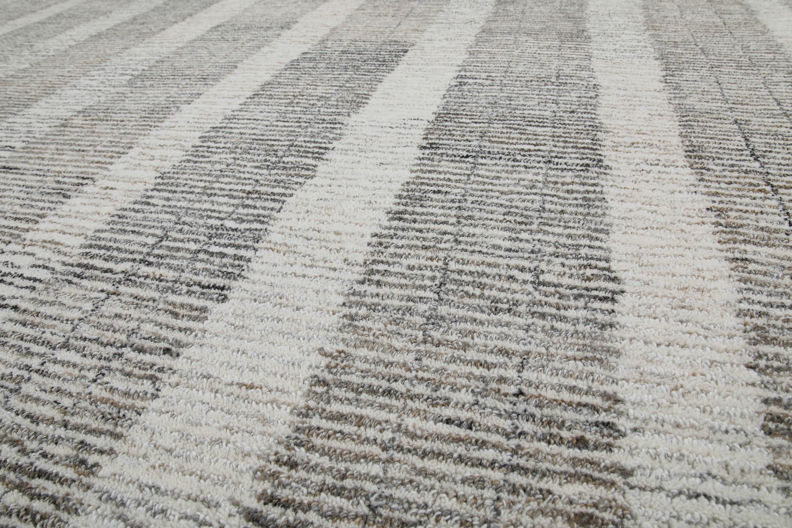 Kurzflor Teppich Rund Beige Grau "Hamptons FORTY" WECONhome