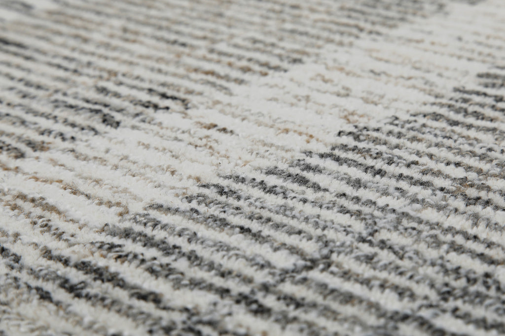 Kurzflor Teppich Rund Beige Grau "Hamptons FORTY" WECONhome