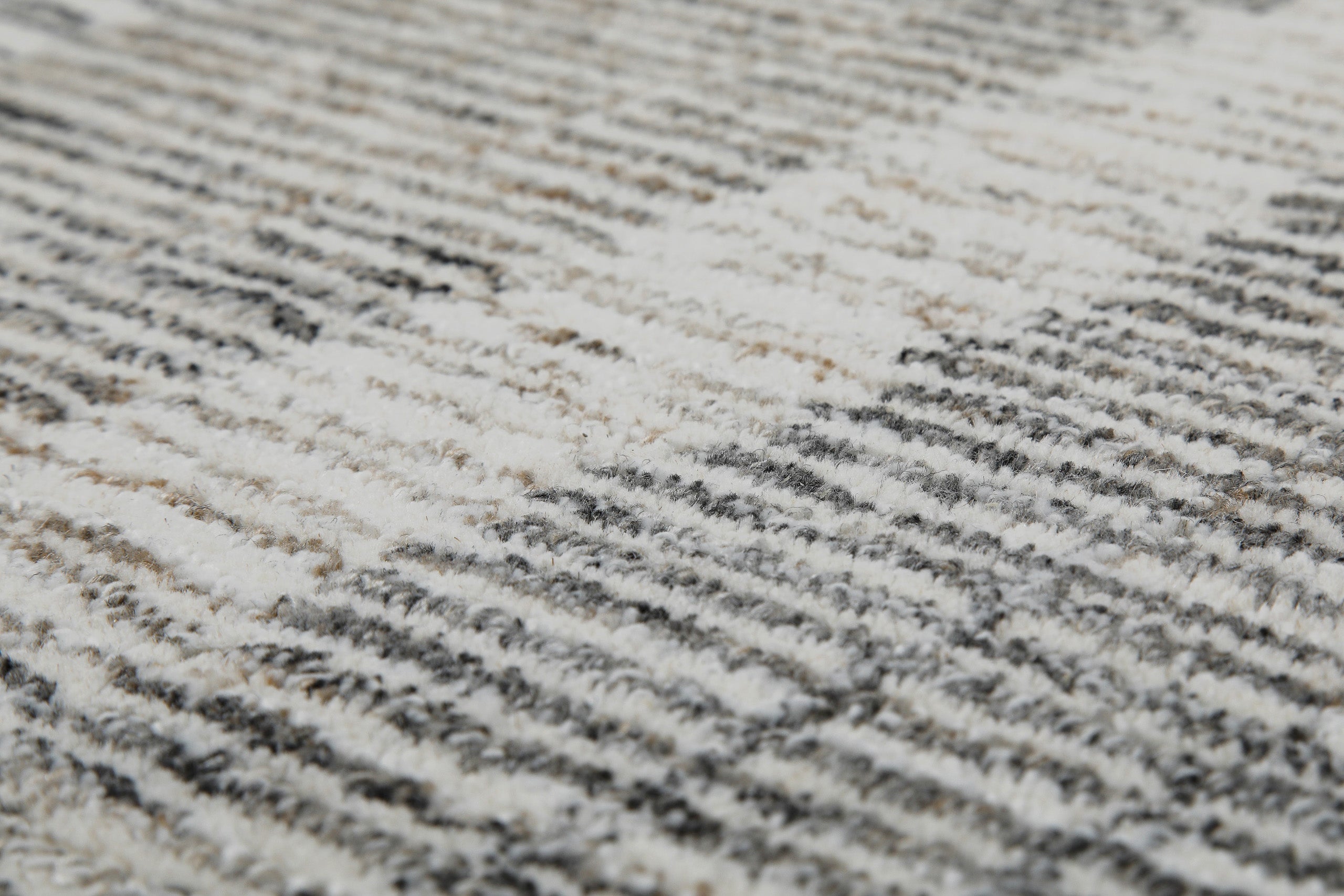 Kurzflor Teppich Rund Beige Grau "Hamptons FORTY" WECONhome