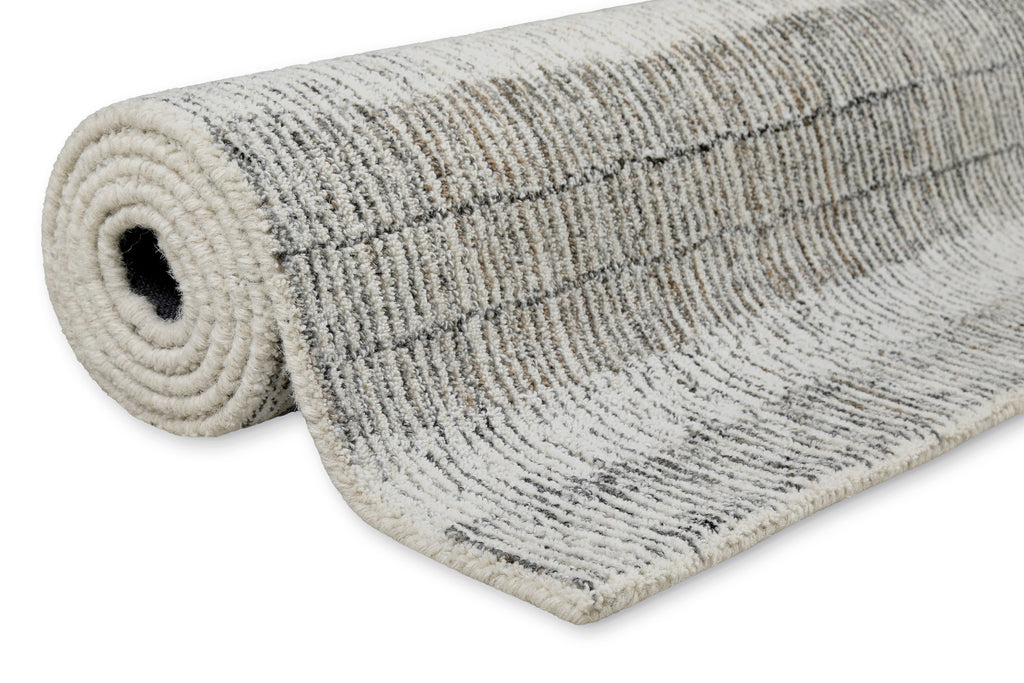Kurzflor Teppich Beige Grau "Hamptons FORTY" WECONhome