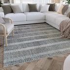 Kurzflor Teppich Beige Grau "Hamptons FORTY" WECONhome