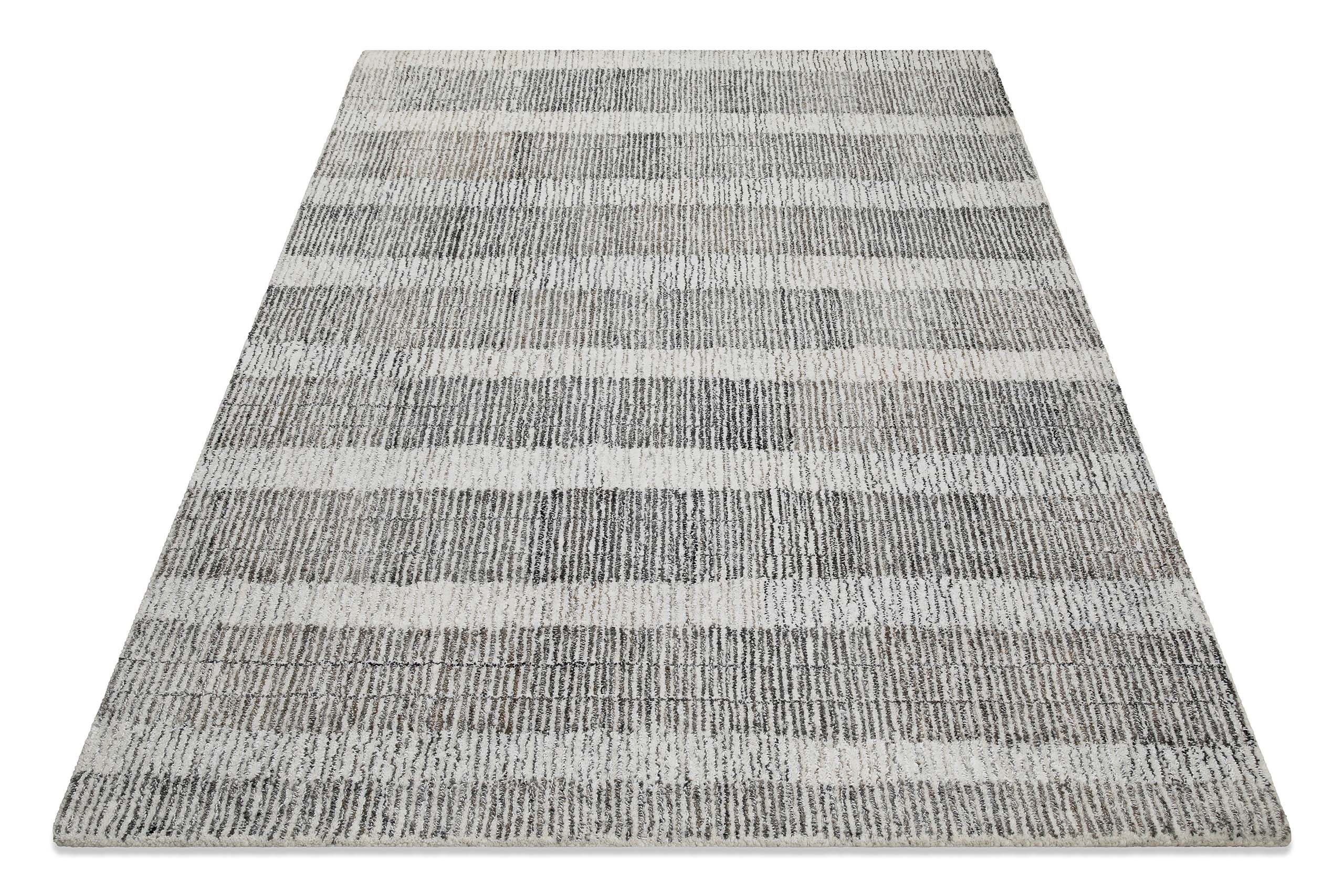 Kurzflor Teppich Beige Grau "Hamptons FORTY" WECONhome