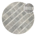 Kurzflor Teppich Rund Beige Grau "Hamptons FORTY" WECONhome