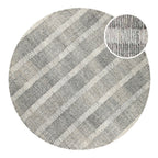 Kurzflor Teppich Rund Beige Grau "Hamptons FORTY" WECONhome