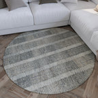 Kurzflor Teppich Rund Beige Grau "Hamptons FORTY" WECONhome