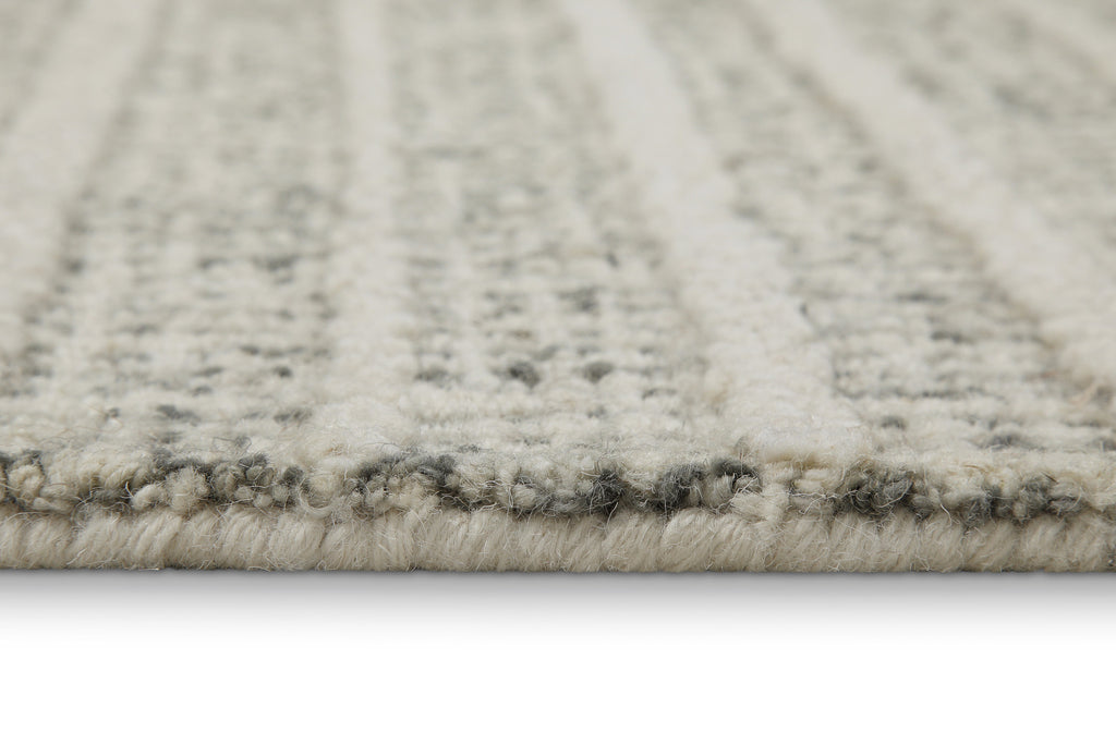 Kurzflor Teppich Grau aus Schurwolle "Hamptons FORTYFIVE" WECONhome