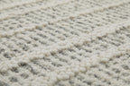 Kurzflor Teppich Rund Grau aus Schurwolle "Hamptons FORTYFIVE" WECONhome