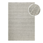 Kurzflor Teppich Grau aus Schurwolle "Hamptons FORTYFIVE" WECONhome