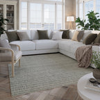 Kurzflor Teppich Grau aus Schurwolle "Hamptons FORTYFIVE" WECONhome
