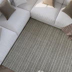 Kurzflor Teppich Grau aus Schurwolle "Hamptons FORTYFIVE" WECONhome