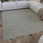 Kurzflor Teppich Grau aus Schurwolle "Hamptons FORTYFIVE" WECONhome