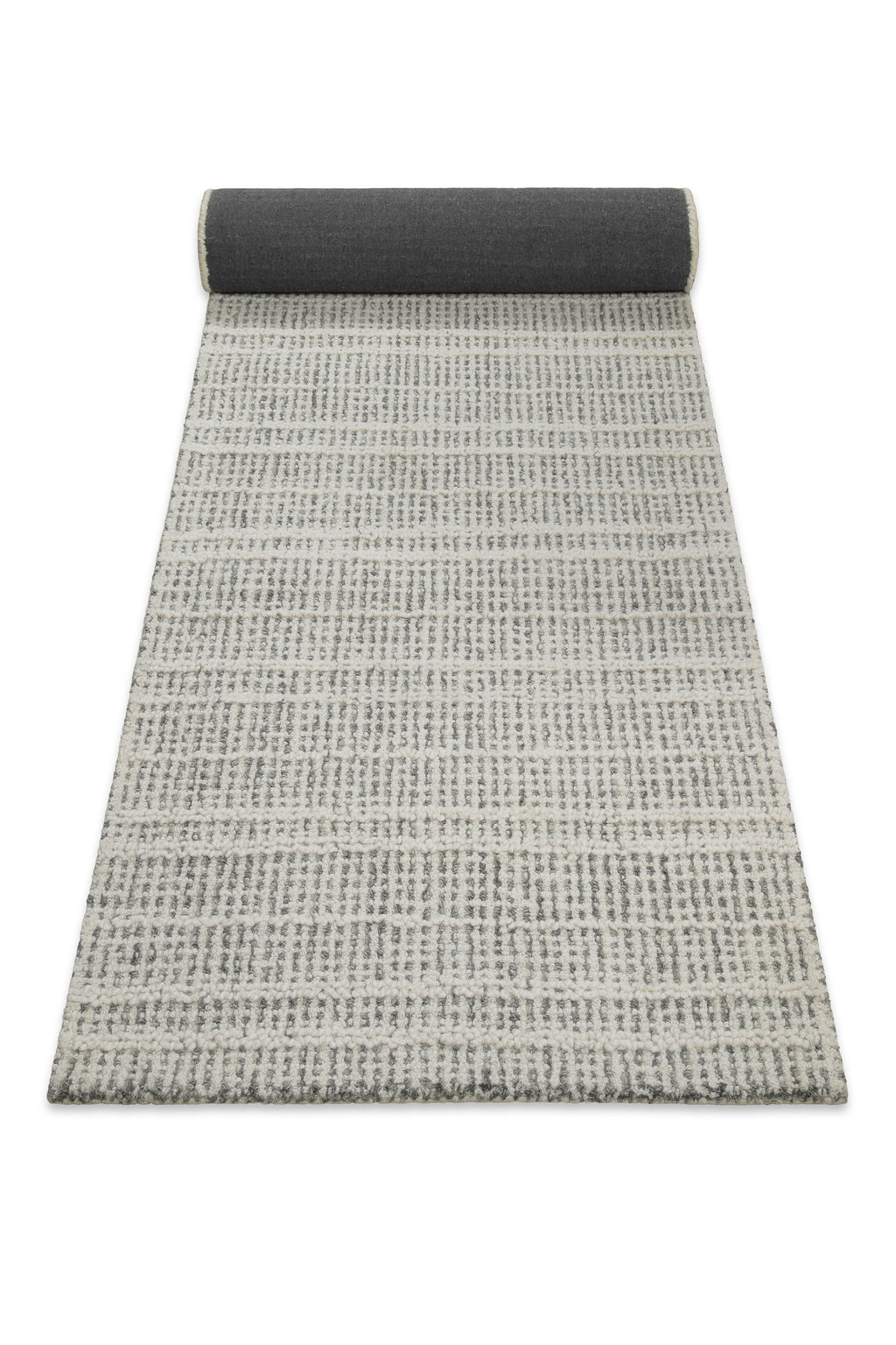 Kurzflor Teppich Grau aus Schurwolle "Hamptons FORTYFIVE" WECONhome
