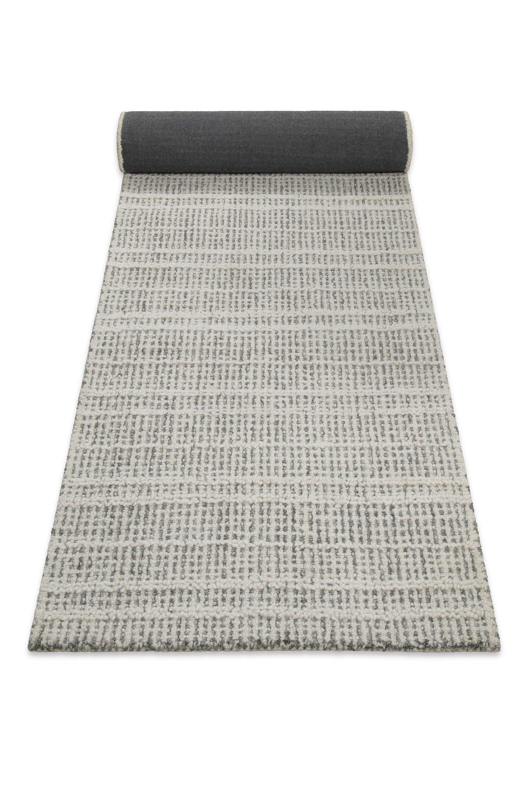 Kurzflor Teppich Grau aus Schurwolle "Hamptons FORTYFIVE" WECONhome