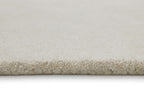 Kurzflor Teppich Creme Weiß aus Schurwolle "Hamptons FORTYFOUR" WECONhome