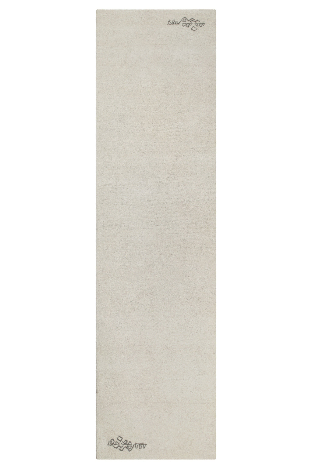 Kurzflor Teppich Creme Weiß aus Schurwolle "Hamptons FORTYFOUR" WECONhome