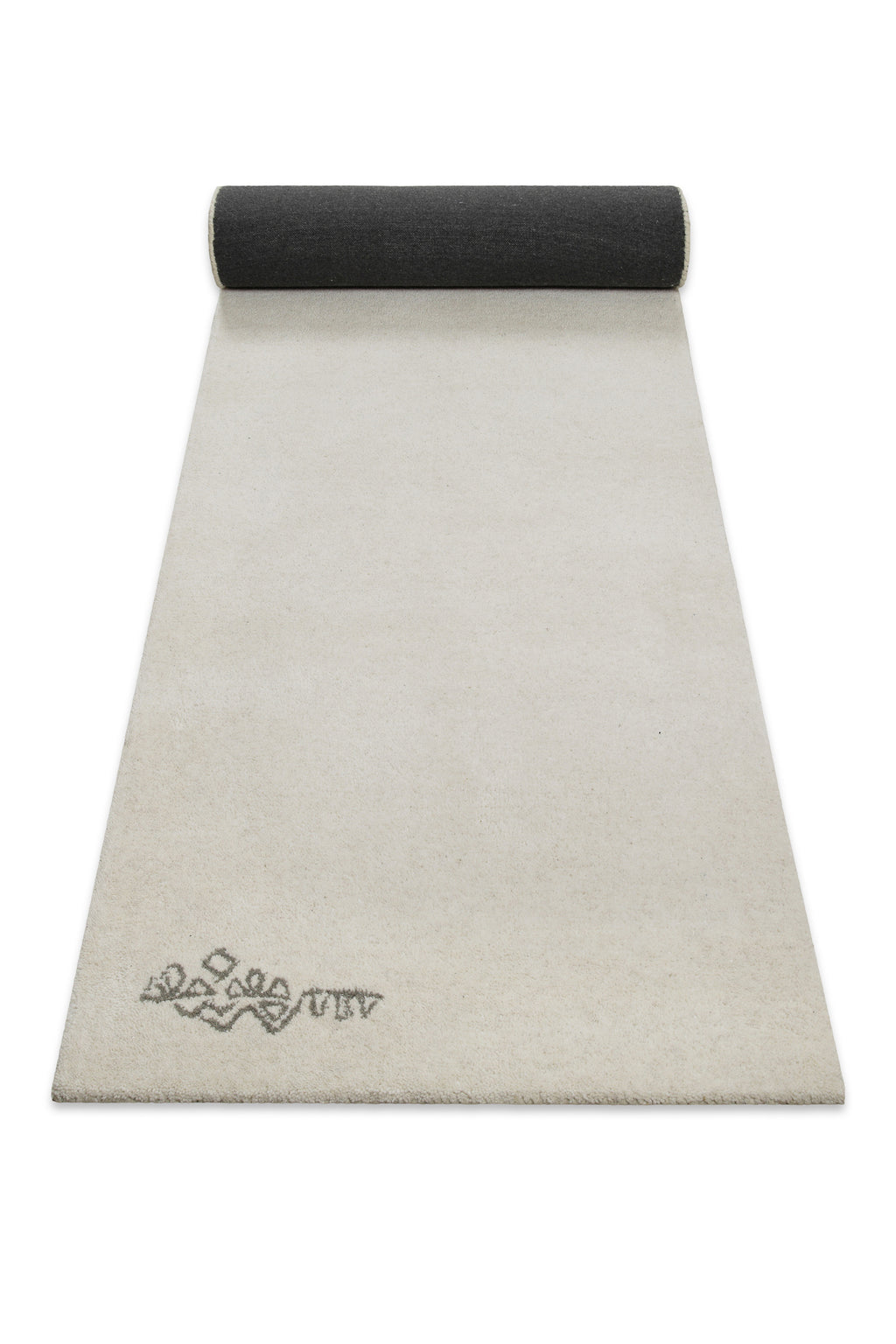 Kurzflor Teppich Creme Weiß aus Schurwolle "Hamptons FORTYFOUR" WECONhome
